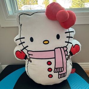 Hello Kitty Winter Snowman Plush Pillow
